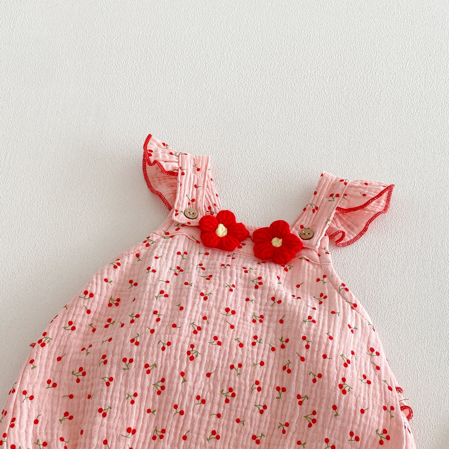 Design Summer Baby Kids Girls Sleeveless Flowers and Fruits Pattern Strap Bodysuit, MyKids-USA®, Bodysuits, MyKids-USA -  -  -  -  -  -  - .