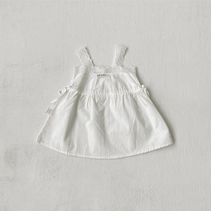 Summer Arrival Baby Girls Sleeveless Lace Strap Dress