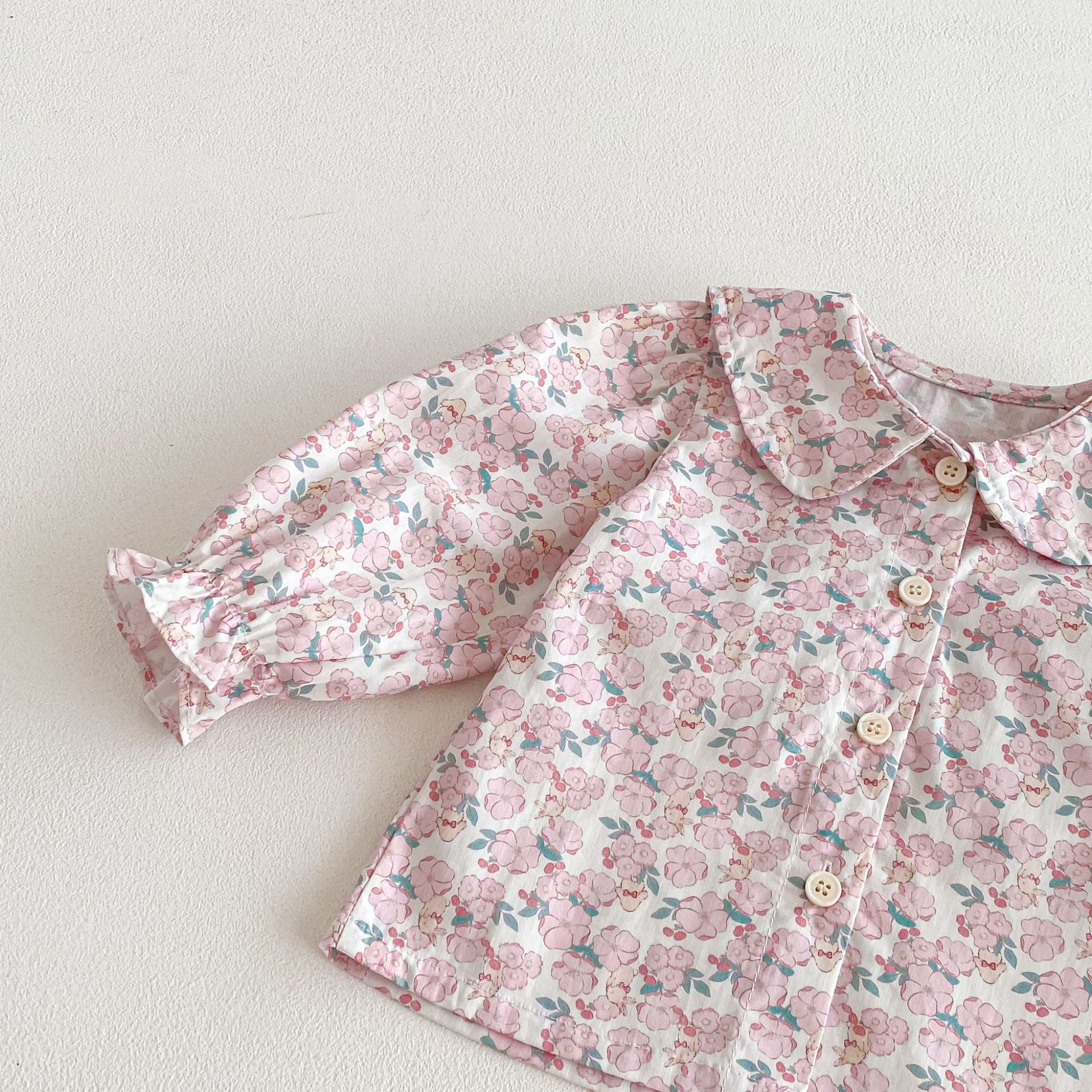 Spring and Autumn Baby Kids Girls Long Sleeves Floral Top and Cartoon Sleeveless Overalls Clothing Set, MyKids-USA®, Baby & Toddler Outfits, MyKids-USA -  -  -  -  -  -  - .