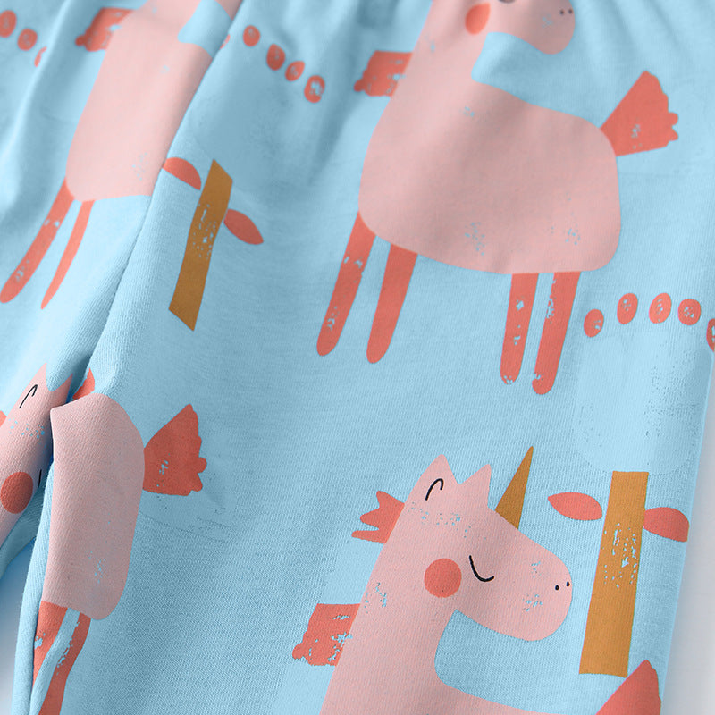 Spring and Autumn Girls Animals Cartoon Pattern Long Sleeves Top and Pants Clothing Set, MyKids-USA®, Baby & Toddler Outfits, MyKids-USA -  -  -  -  -  -  - 