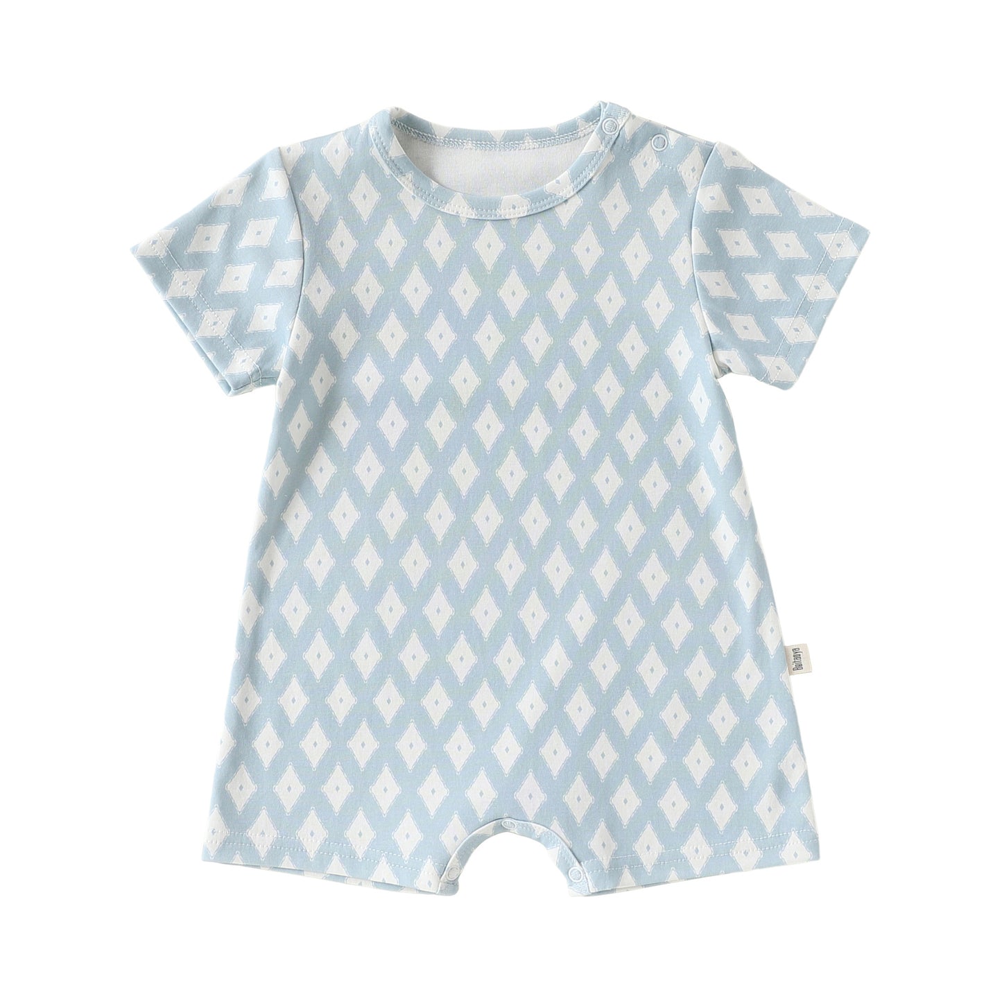 Summer Arrival Baby Short Sleeves Marine and Geometric Pattern Rompers, MyKids-USA®, Baby & Children's One-Pieces, MyKids-USA - Size/Age - 66 (3-6M) - Color - Light Blue -  -  - TR2605142342-C.