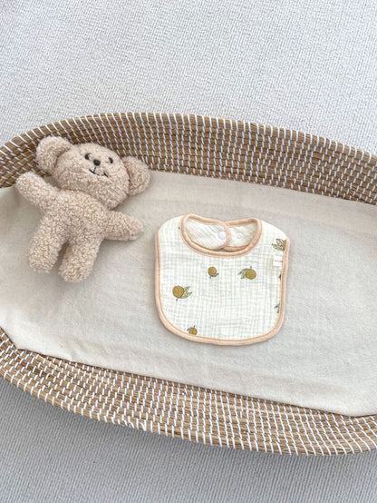 Adorable Cartoon U-Shaped Cotton Drool Cloth Muslin Bib, MyKids-USA®, Bibs, MyKids-USA - Size/Age - S (0-1Y) - Color - Khaki -  -  - TR2403081717-F