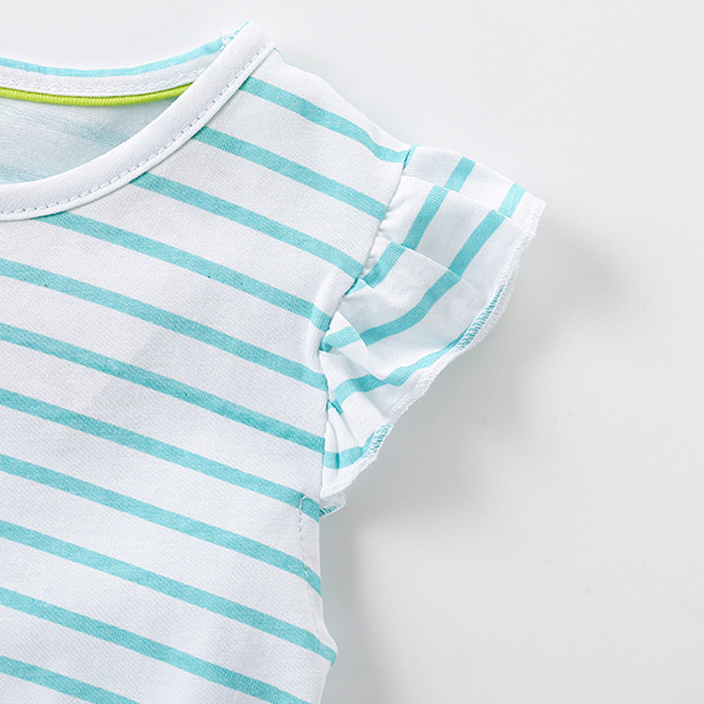 Summer Arrival Cartoon Pattern Fly Sleeves Crew Neck Dress for Stylish Girls, MyKids-USA®, Baby & Toddler Dresses, MyKids-USA -  -  -  -  -  -  - .