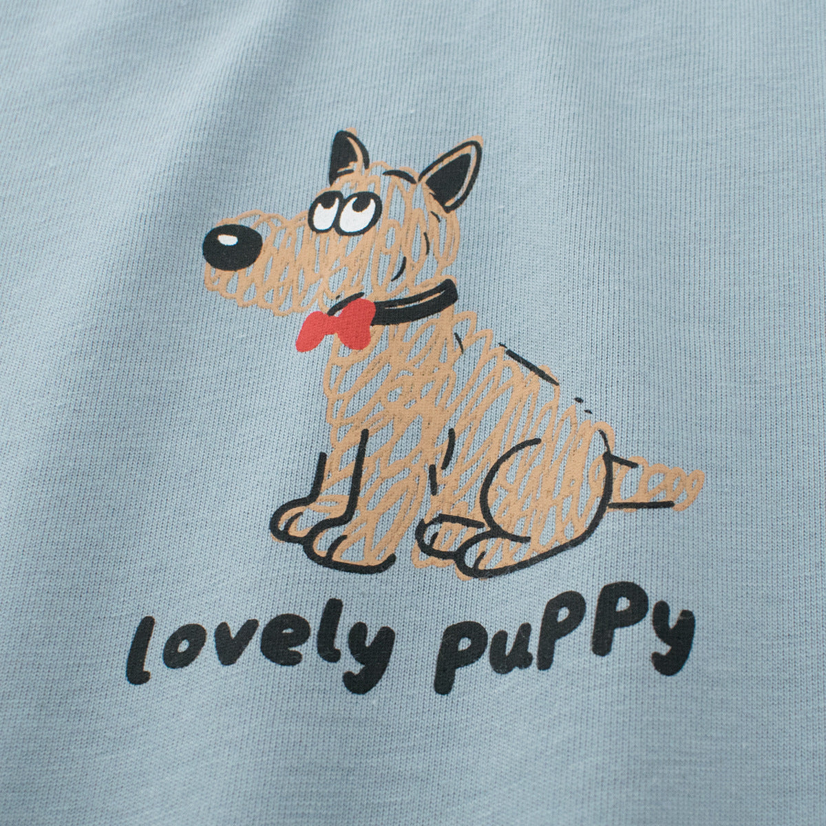 Summer Girls’ Puppy and Letters Pattern T-shirt in European and American Style, MyKids-USA®, T-Shirts, MyKids-USA -  -  -  -  -  -  - .