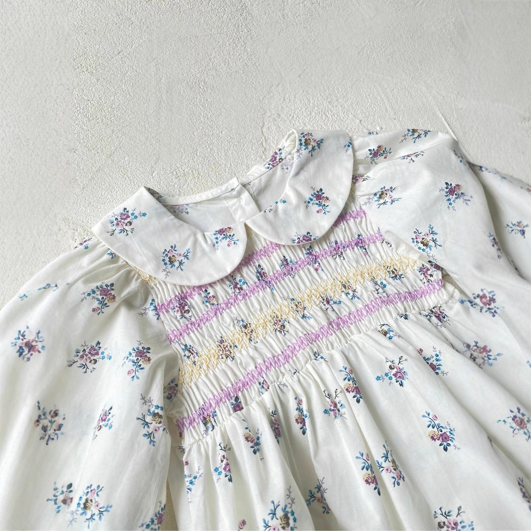 MyKids-USA® Autumn Floral Pattern Baby Kids Girls Princess Long Sleeves Bodysuit