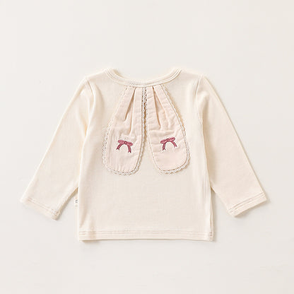 Autumn Baby Kids Girls Cute Rabbit’s Ears Design Crew Neck Top and Overalls Clothing Sets, MyKids-USA®, Baby One-Pieces, MyKids-USA -  -  -  -  -  -  - 