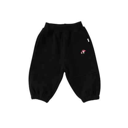 Spring and Autumn Arrival Baby Kids Unisex Mushroom Pattern Casual Pants, MyKids-USA®, Sweatpants, MyKids-USA - Size/Age - 80 (9-12M) - Color - Black -  -  - TR2509282310-B