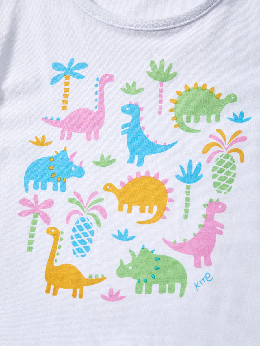 Girls’ Clothing Summer Collection – Dinosaurs And Plants Pattern Children’s T-Shirt Dress, MyKids-USA®, Baby & Toddler Tops, MyKids-USA -  -  -  -  -  -  - 