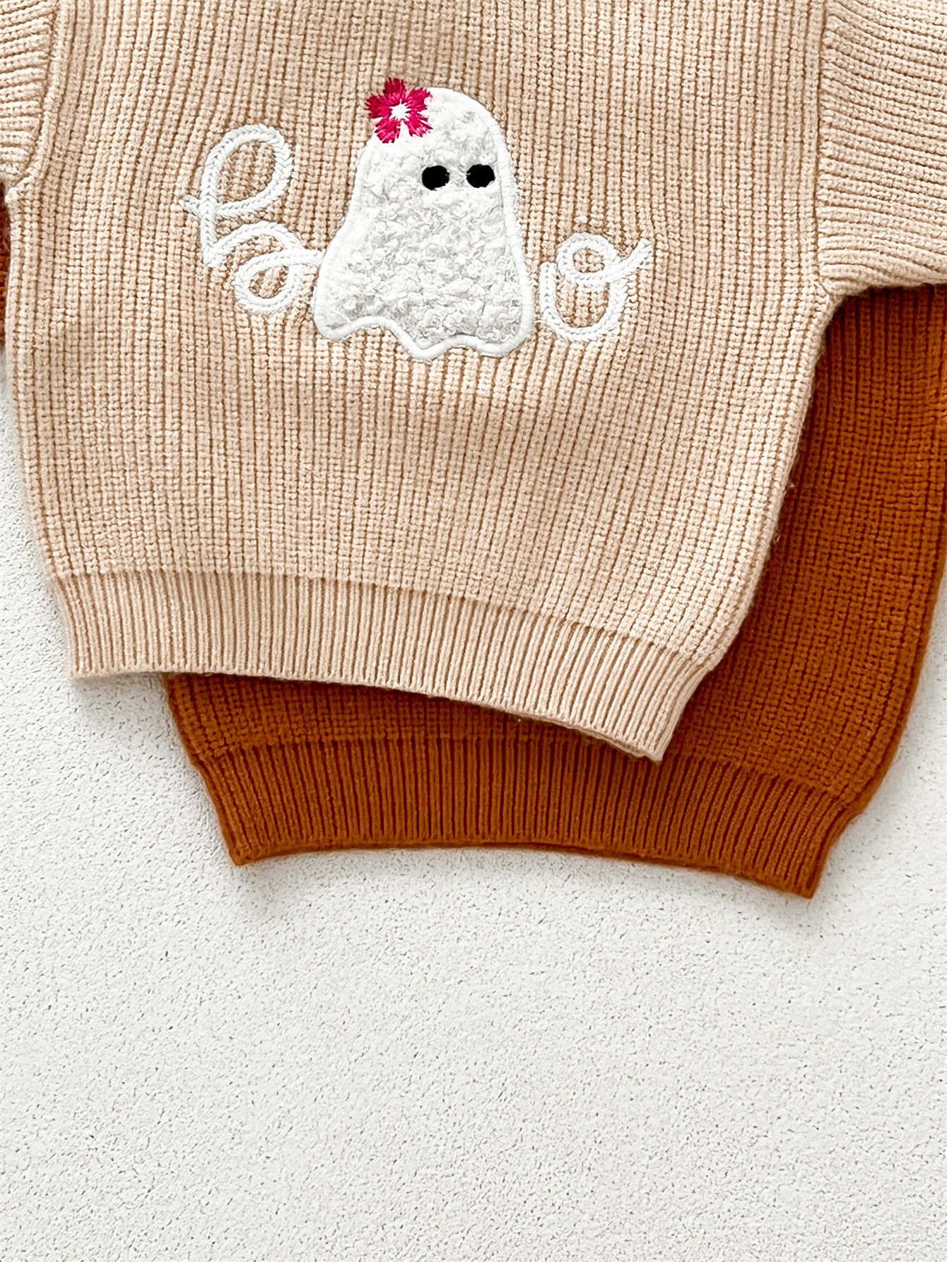Autumn Arrival Baby Kids Unisex Comfortable Halloween Ghost Pattern Knitted Long Sleeves Pullover, MyKids-USA®, Baby & Toddler Outerwear, MyKids-USA -  -  -  -  -  -  - 