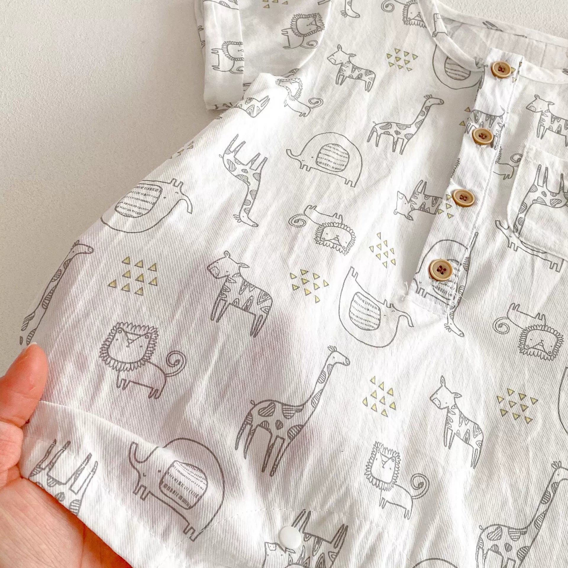 Summer Arrival Baby Unisex Animals Printed Short Sleeves Rompers, MyKids-USA®, Baby One-Pieces, MyKids-USA -  -  -  -  -  -  - 