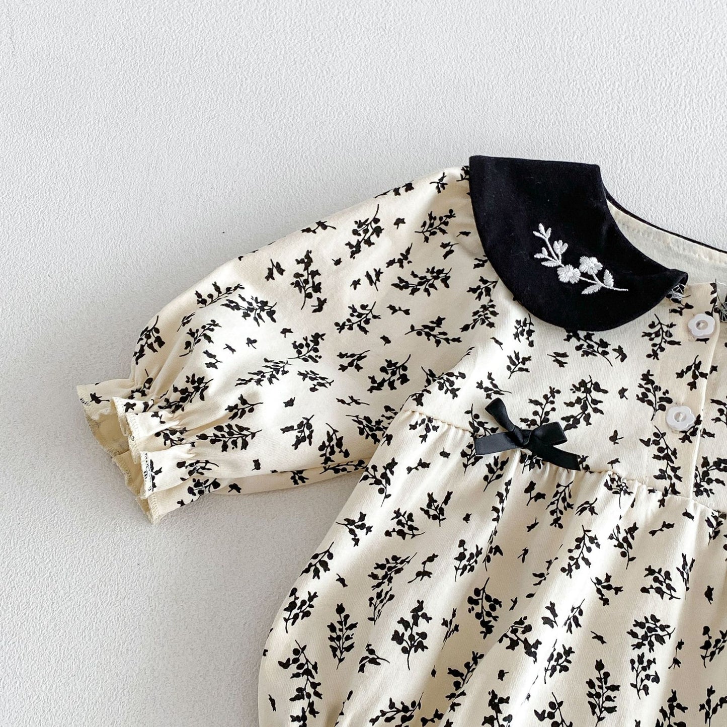 MyKids-USA® Autumn Arrival Baby Girls Long Sleeves Cute Color Patchwork Floral Bodysuit