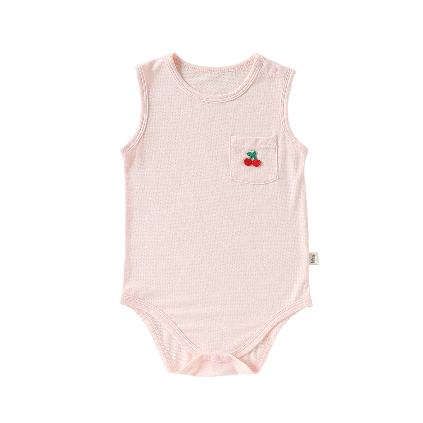 Summer Arrival Baby Boys and Girls Sleeveless Fruits Pattern Bodysuit, MyKids-USA®, Bodysuits, MyKids-USA - Size/Age - 66 (3-6M) - Color - Pink -  -  - TR2605011554-B.