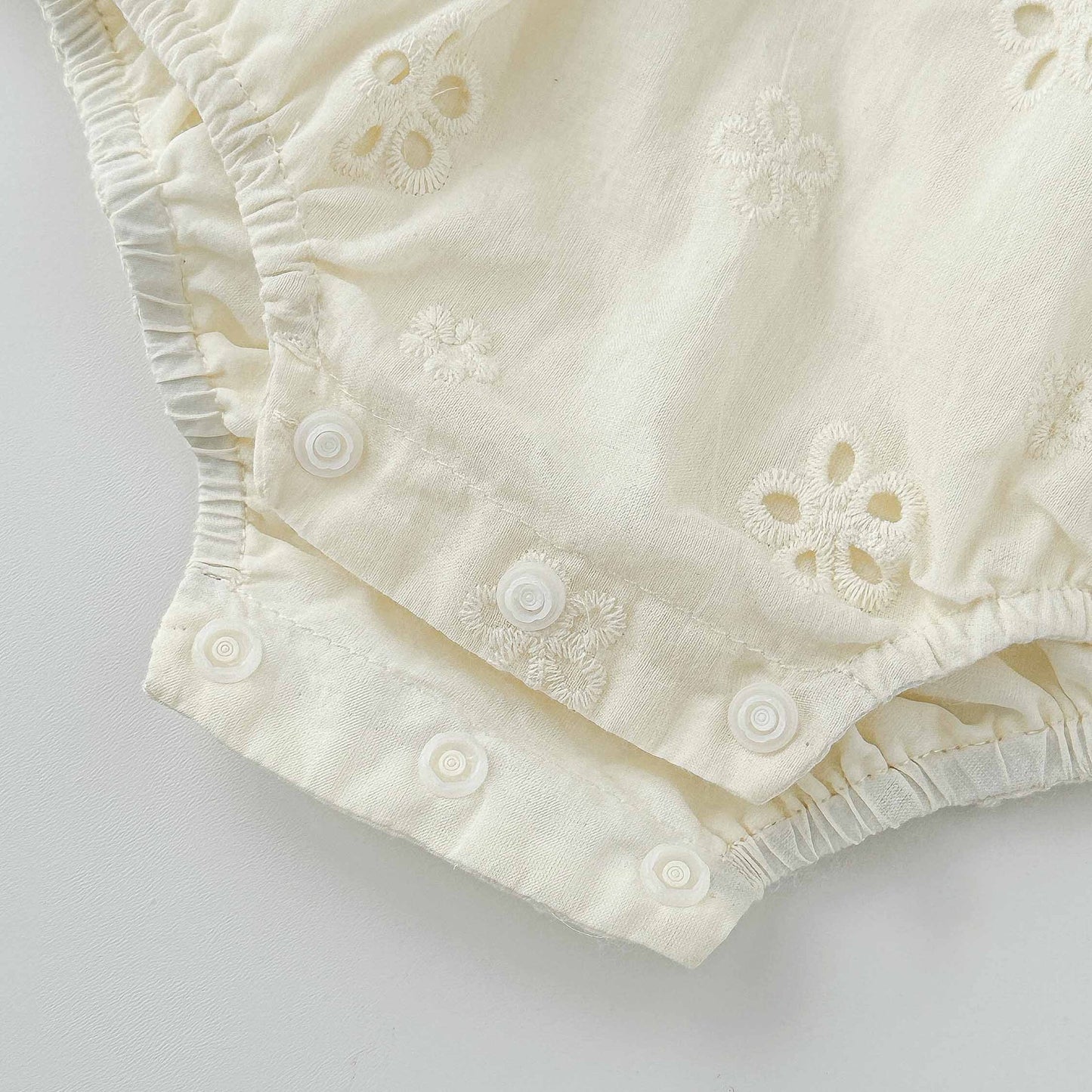 Summer Arrival Baby Girls Cute Solid Color Sleeveless Flowers Pattern Onesies with Collar, MyKids-USA®, Baby One-Pieces, MyKids-USA -  -  -  -  -  -  - 