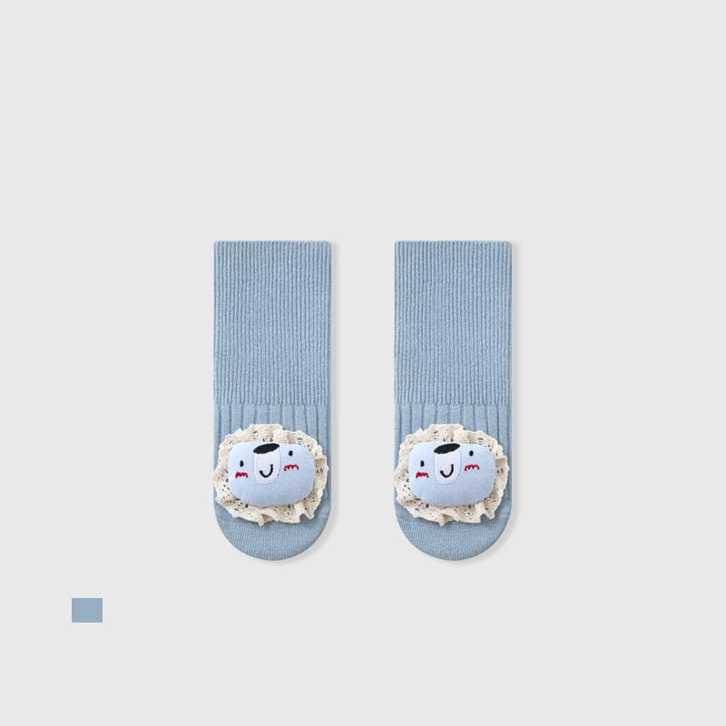 Autumn and Spring Baby Unisex Breathable Cute Cartoon Pattern Socks, MyKids-USA®, Baby & Toddler Socks & Tights, MyKids-USA - Size/Age - S (0-1Y) - Color - Blue -  -  - TR2511192229-B
