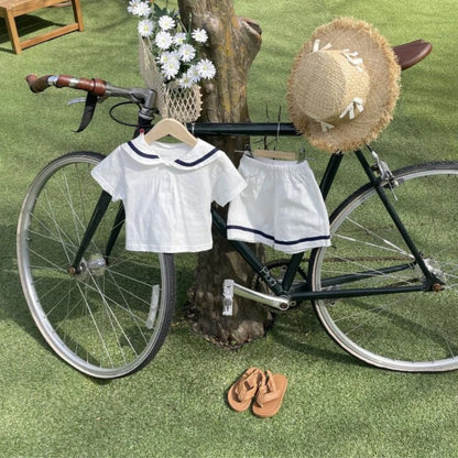 Summer Hot Selling Baby Kids Unisex Short Sleeves Preppy Top and Shorts Clothing Set, MyKids-USA®, Baby & Toddler Outfits, MyKids-USA -  -  -  -  -  -  - 