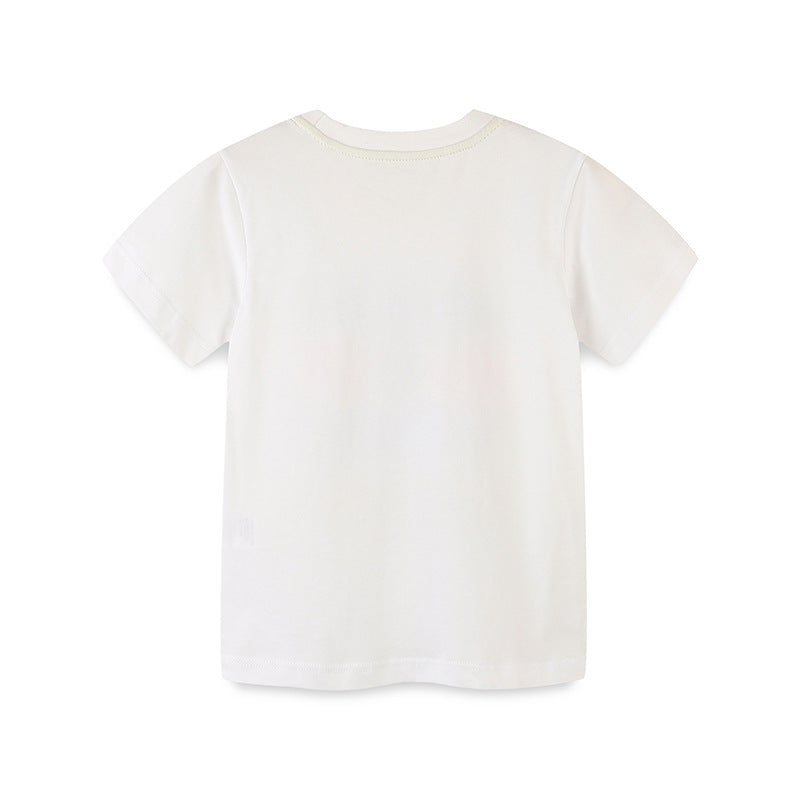 Summer Boys’ Colorful Cars and Planes Pattern T-shirt in European and American Style, MyKids-USA®, Baby & Toddler Tops, MyKids-USA -  -  -  -  -  -  - 