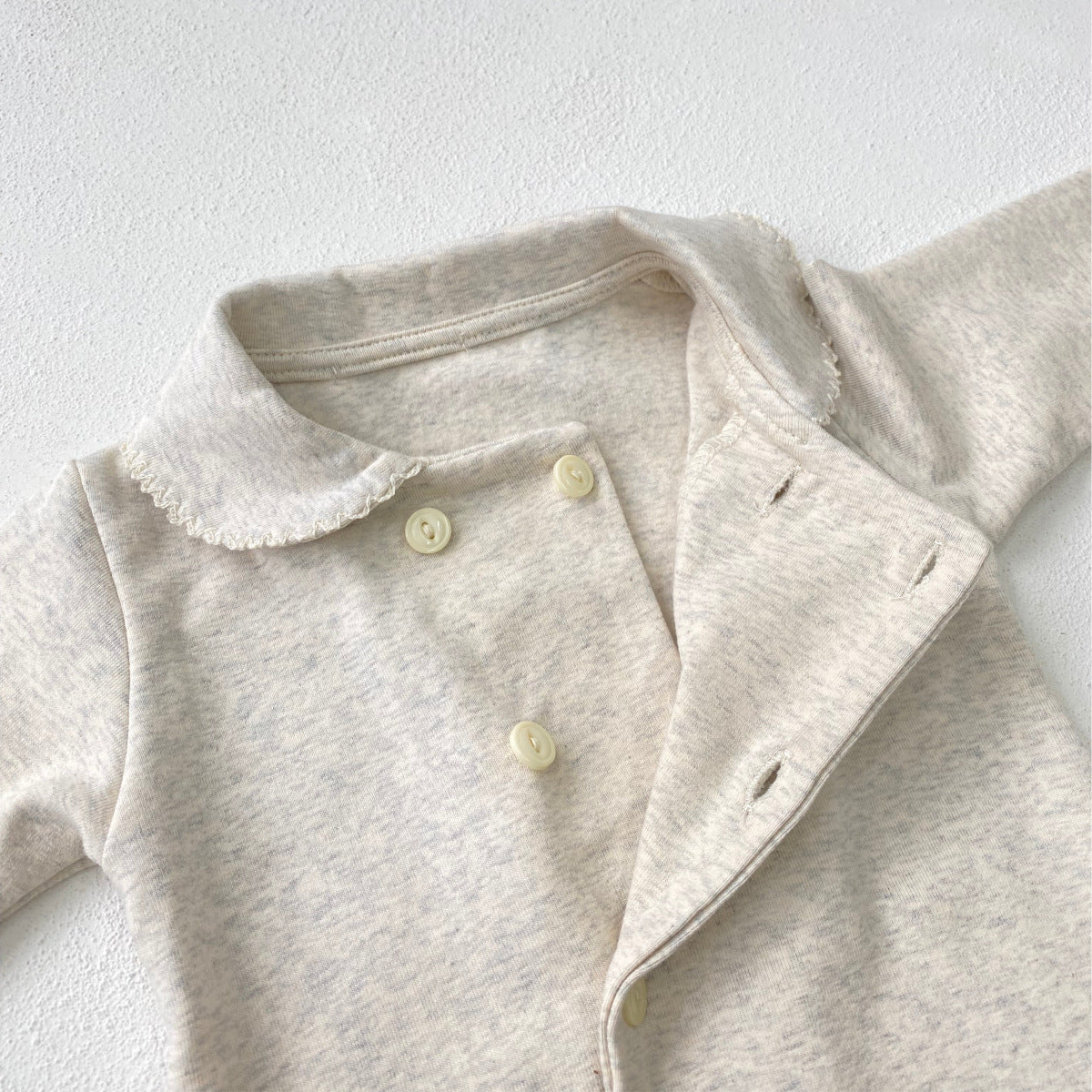 MyKids-USA® Autumn Hot Selling Baby Unisex Single Breasted Long Sleeves Plain Romper