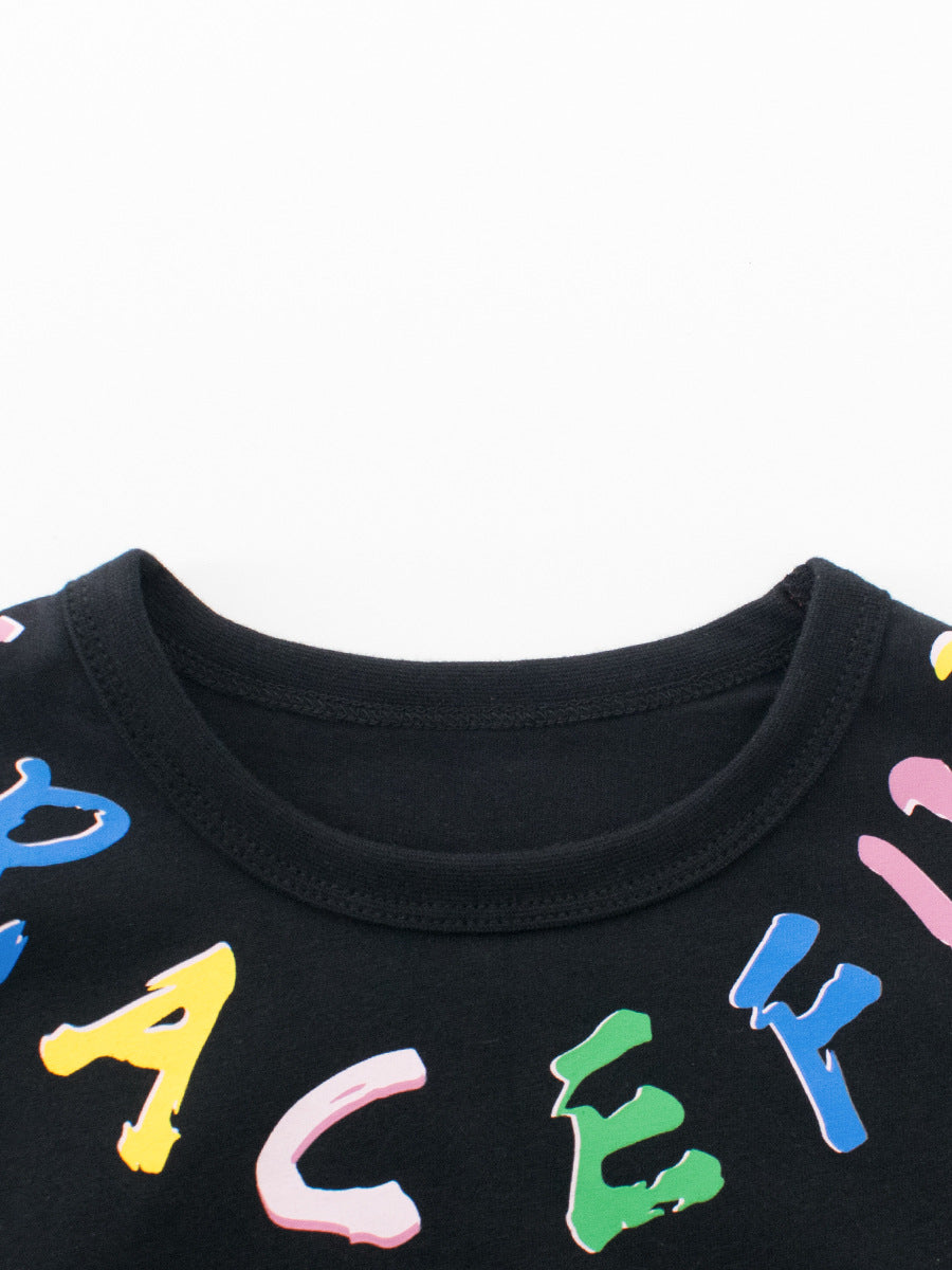 Summer Letters Pattern T-shirt for Boys