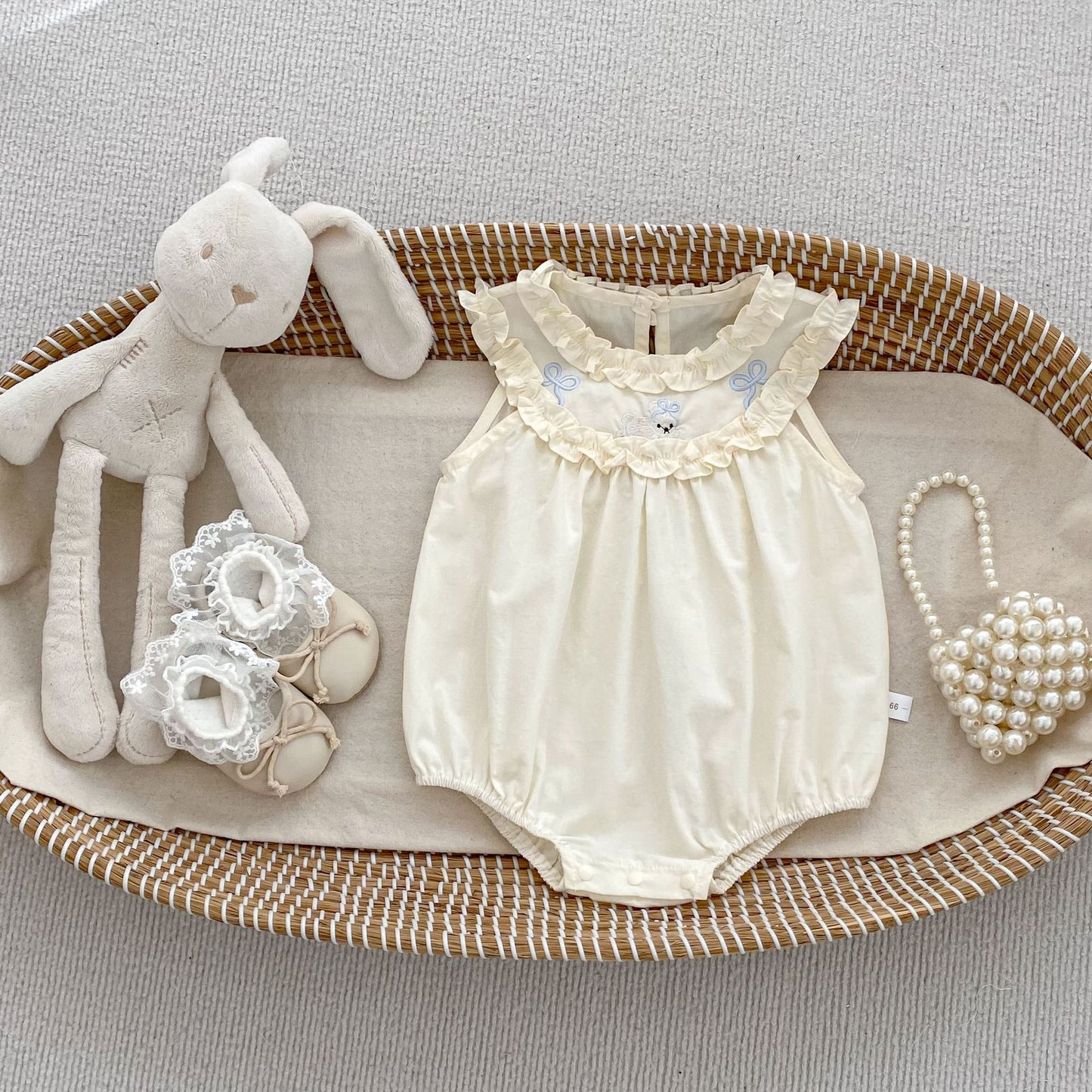 Summer Arrival Baby Girls Sleeveless Embroidery Pattern Bodyusit, MyKids-USA®, Baby & Children's One-Pieces, MyKids-USA - Size/Age - 66 (3-6M) - Color - Apricot -  -  - TR2605022301-A.
