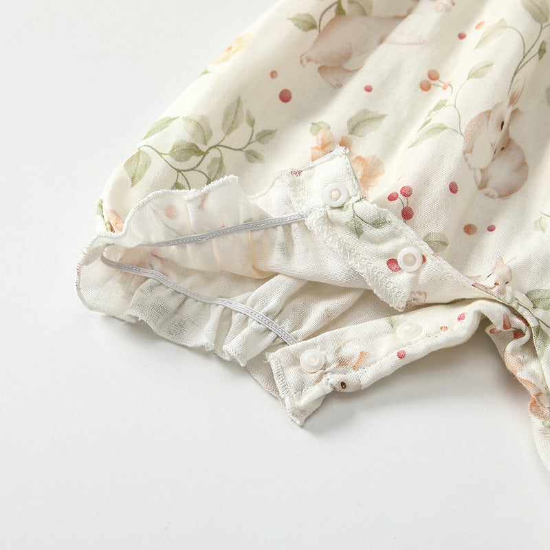 Summer Arrival Sleeveless Floral Pattern Strap Rompers with Hat for Stylish Girls, MyKids-USA®, Baby One-Pieces, MyKids-USA -  -  -  -  -  -  - 