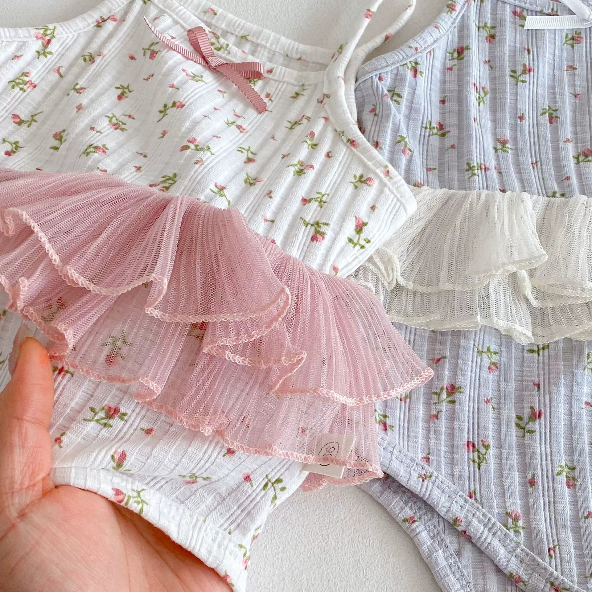 Summer Arrival Baby Girls Color Patchwork Flowers Pattern Sleeveless Onesies, MyKids-USA®, Baby One-Pieces, MyKids-USA -  -  -  -  -  -  - 