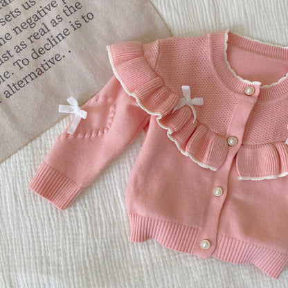 Winter and Autumn Baby Kids Girls Long Sleeves Knitted Cardigan and Flared Pants Knitted Clothing Set, MyKids-USA®, Baby & Toddler Outfits, MyKids-USA -  -  -  -  -  -  - 