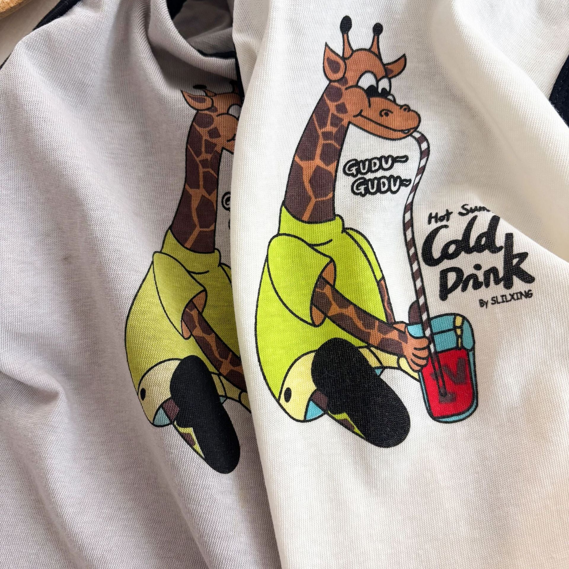 Summer Arrival Baby Unisex Giraffe Cartoon Pattern Sleeveless Crew Neck Rompers, MyKids-USA®, Baby One-Pieces, MyKids-USA -  -  -  -  -  -  - 