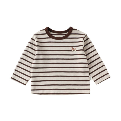 MyKids-USA® Autumn Arrival Baby Kids Unisex Long Sleeves Striped Pattern Top