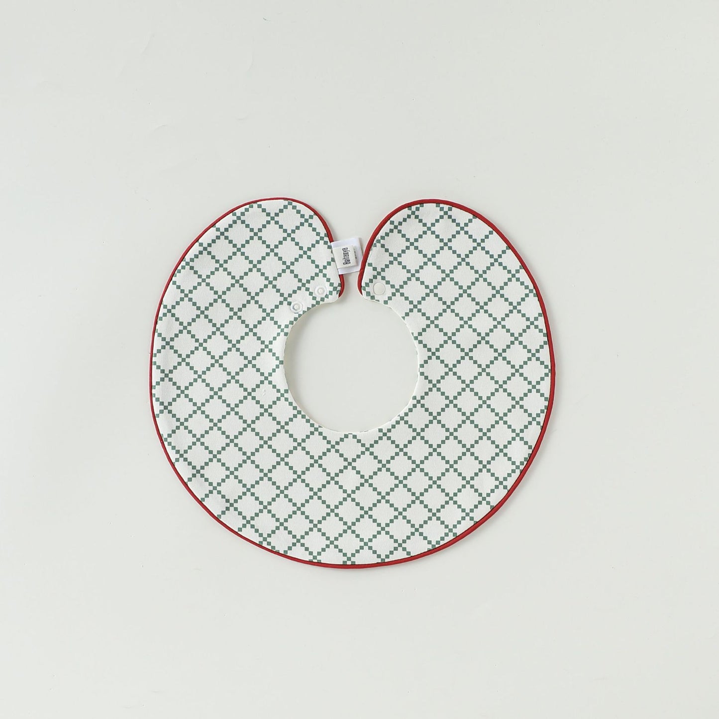 Adorable Simple Pattern Cotton Snap-on Round Shaped Bib, MyKids-USA®, Bibs, MyKids-USA - Size/Age - M (1-3Y) - Color - Green -  -  - TR2601301815-E.