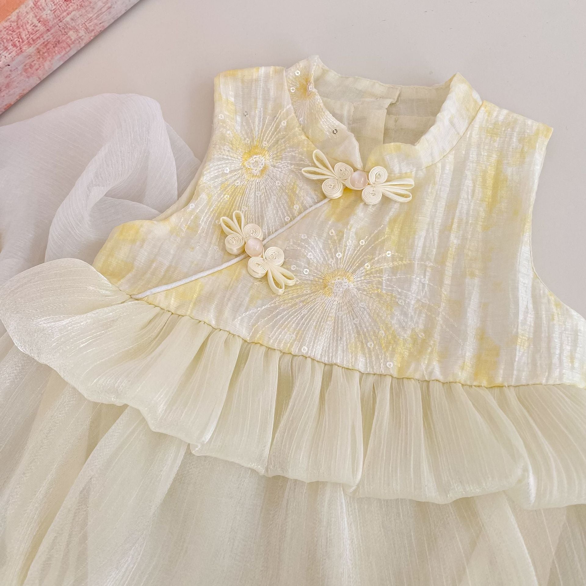 Summer Arrival Baby Girls Sleeveless Embroidery Pattern Bodysuit, MyKids-USA®, Baby & Children's One-Pieces, MyKids-USA -  -  -  -  -  -  - .