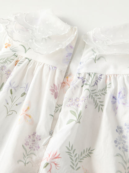 Summer Baby Kids Girls Sleeveless Floral Pattern Dress