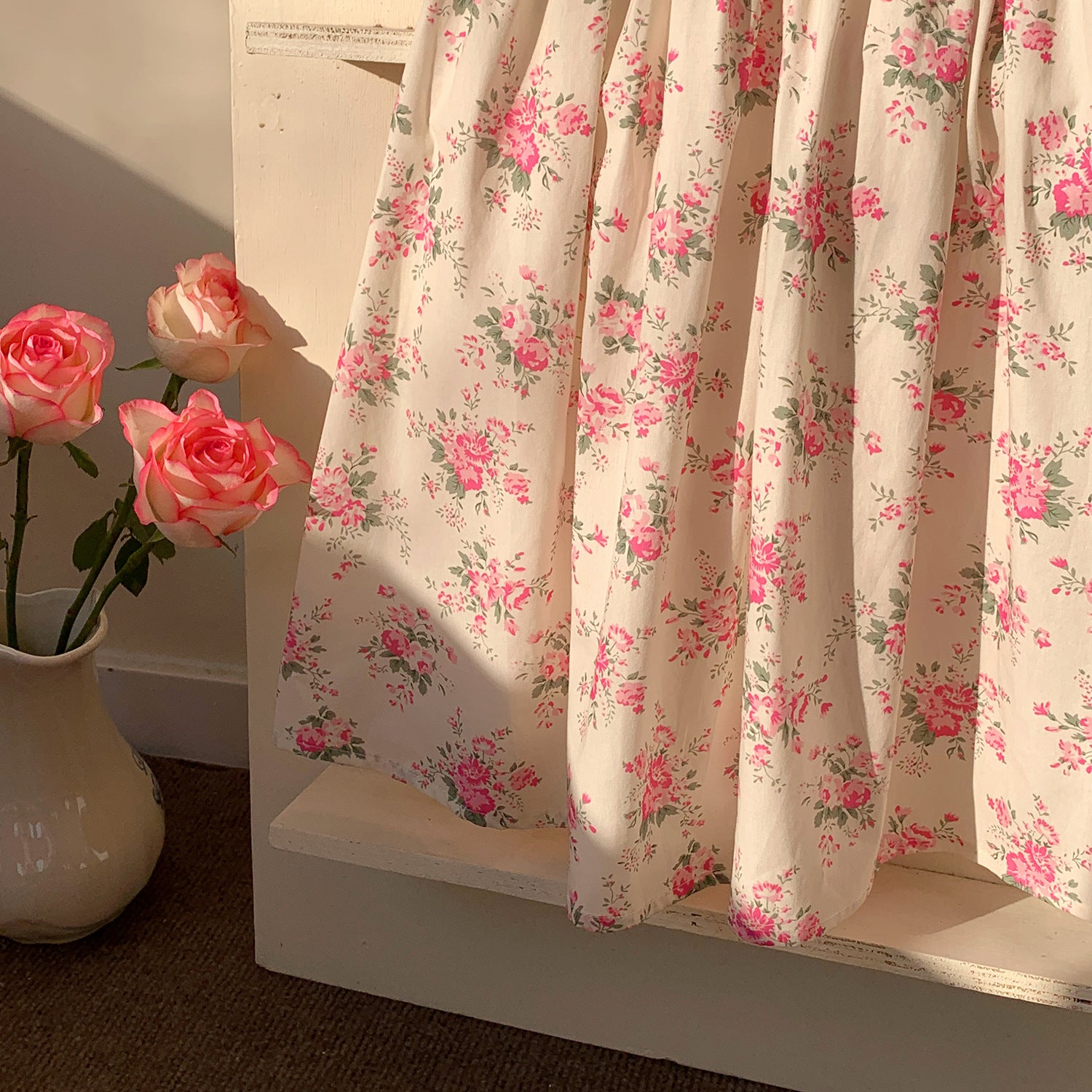 Summer Baby Kids Girls French Short Sleeves Floral Pattern Printed Dress, MyKids-USA®, Baby & Toddler Dresses, MyKids-USA -  -  -  -  -  -  - 