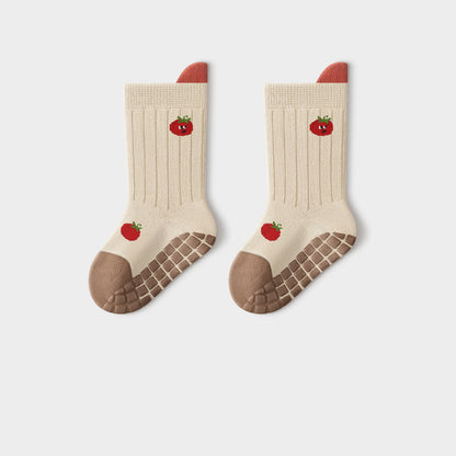 Autumn and Spring Baby Unisex Breathable Simple Cartoon Pattern Socks, MyKids-USA®, Baby & Toddler Socks & Tights, MyKids-USA - Size/Age - S (0-1Y) - Color - Khaki -  -  - TR2512301357-C.