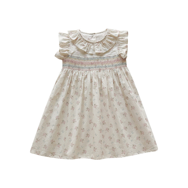 Summer Arrival Baby Girls Fly Sleeves Floral Pattern Dress, MyKids-USA®, Baby & Children's Dresses, MyKids-USA -  -  -  -  -  -  - .