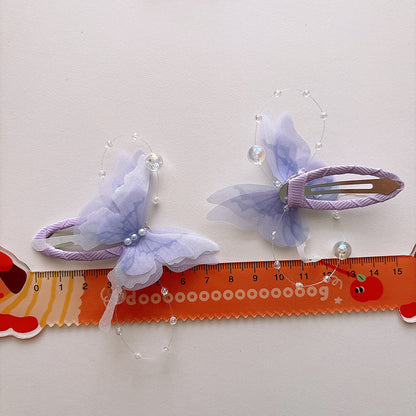 Collection of 2 Versatile Butterfly Pattern Beaded Hair Clips, MyKids-USA®, Hair Pins, Claws & Clips, MyKids-USA -  -  -  -  -  -  - .