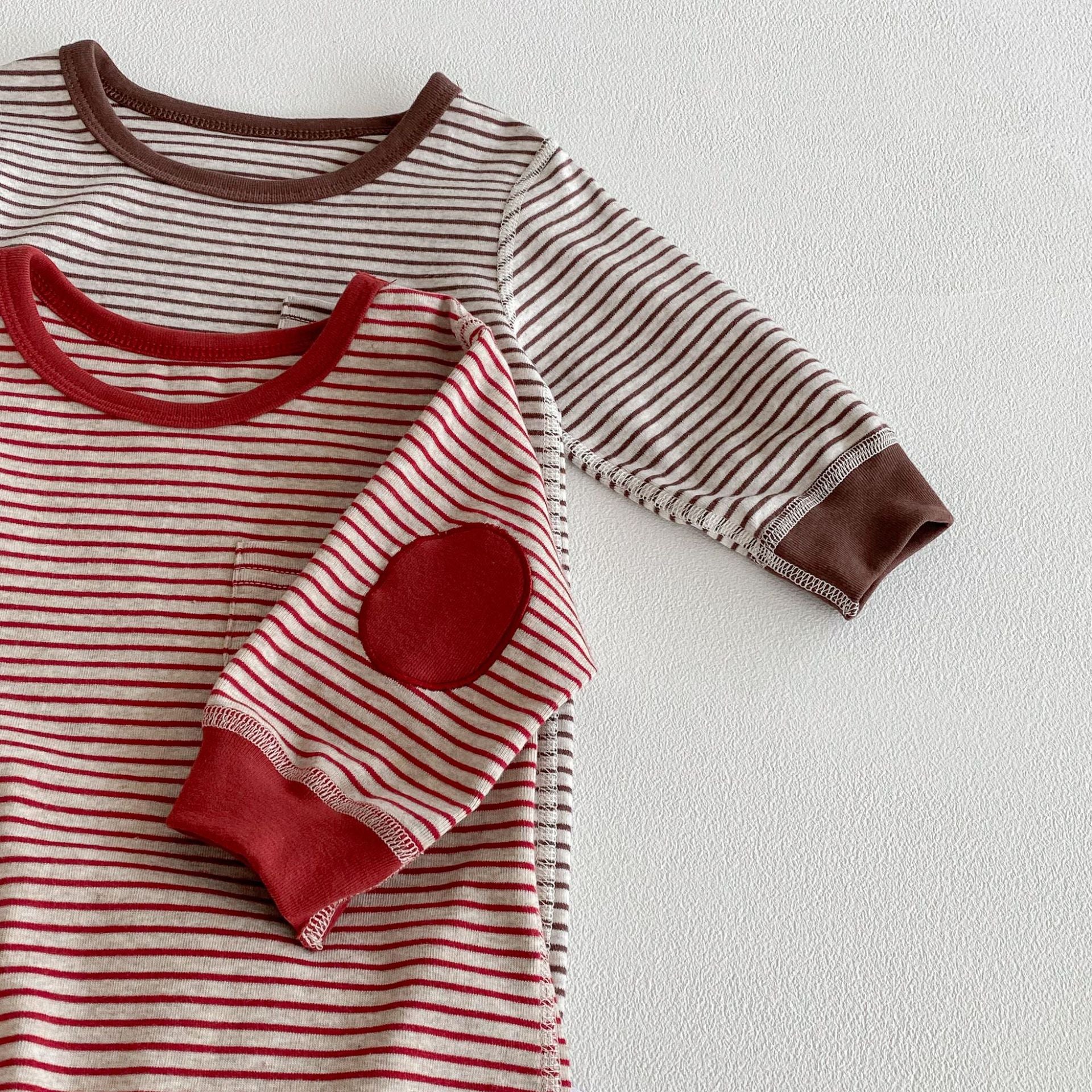Autumn and Spring Arrival Baby Unisex Long Sleeves Striped Pattern Rompers, MyKids-USA®, Baby One-Pieces, MyKids-USA -  -  -  -  -  -  - 