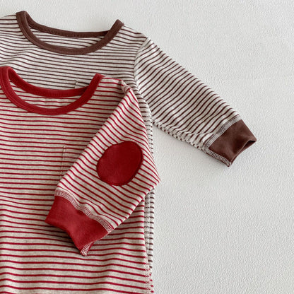 Autumn and Spring Arrival Baby Unisex Long Sleeves Striped Pattern Rompers, MyKids-USA®, Baby One-Pieces, MyKids-USA -  -  -  -  -  -  - 
