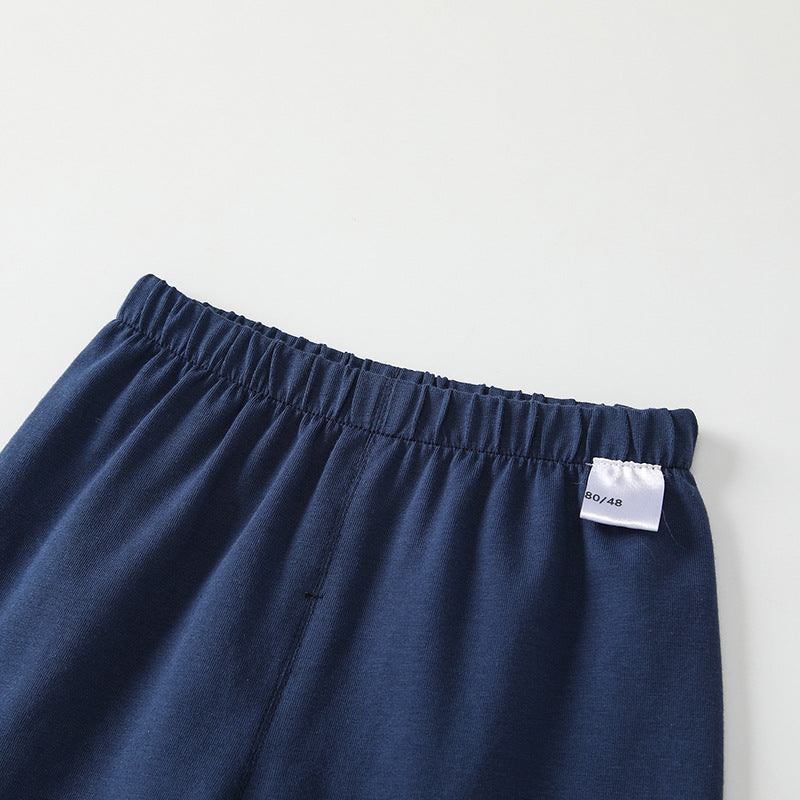 Summer Baby Kids Casual Strap Pattern Short Sleeves Top T-Shirt with Blue Shorts Clothing Set for Boys, MyKids-USA®, Baby & Toddler Outfits, MyKids-USA -  -  -  -  -  -  - 