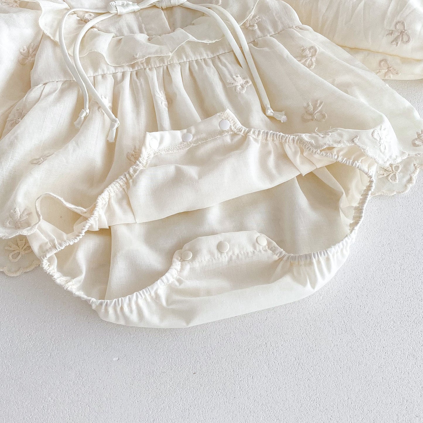 Autumn Arrival Baby Girls Long Sleeves Butterfly-bows Embroidery Pattern Onesies, MyKids-USA®, Baby One-Pieces, MyKids-USA -  -  -  -  -  -  - 