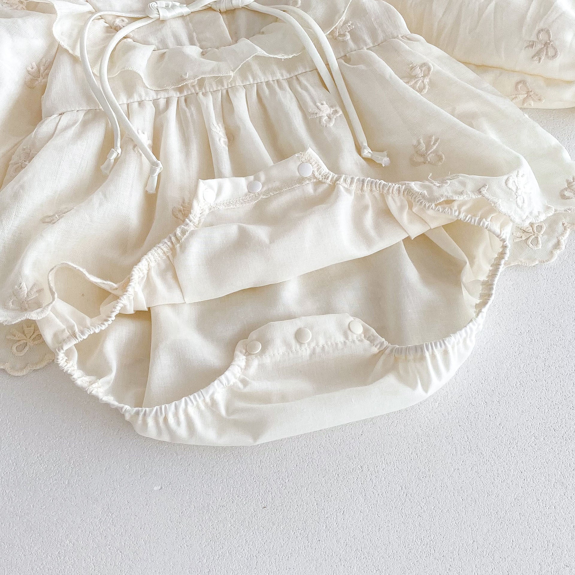 Autumn Arrival Baby Girls Long Sleeves Butterfly-bows Embroidery Pattern Onesies, MyKids-USA®, Baby One-Pieces, MyKids-USA -  -  -  -  -  -  - 