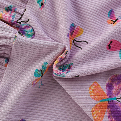 Summer Arrival Butterfly Pattern Short Sleeves Dress for Stylish Girls, MyKids-USA®, Baby & Toddler Dresses, MyKids-USA -  -  -  -  -  -  - 