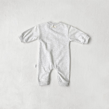 MyKids-USA® Autumn Hot Selling Baby Unisex Solid Color Long Sleeves Pocketed Romper