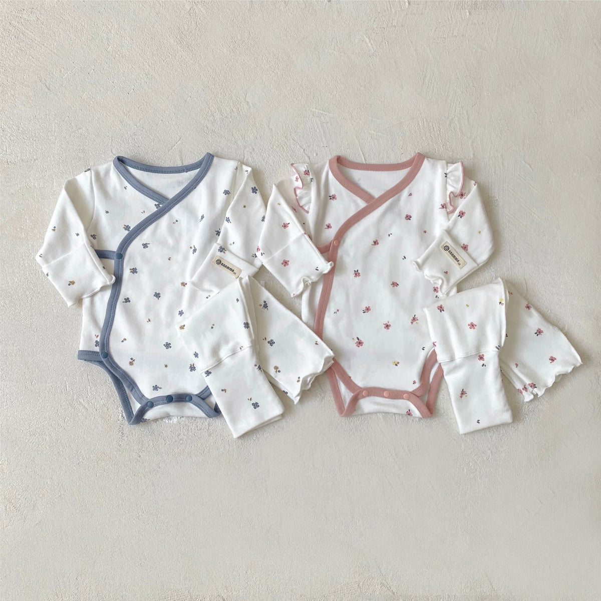 Autumn Arrival Baby Unisex Long Sleeves Floral Pattern V Neck Onesies and Pants Sets, MyKids-USA®, Baby & Toddler Outfits, MyKids-USA -  -  -  -  -  -  - 