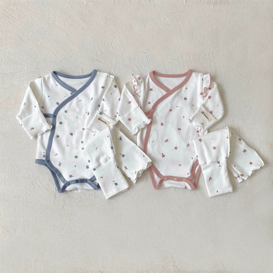 Autumn Arrival Baby Unisex Long Sleeves Floral Pattern V Neck Onesies and Pants Sets, MyKids-USA®, Baby & Toddler Outfits, MyKids-USA -  -  -  -  -  -  - 