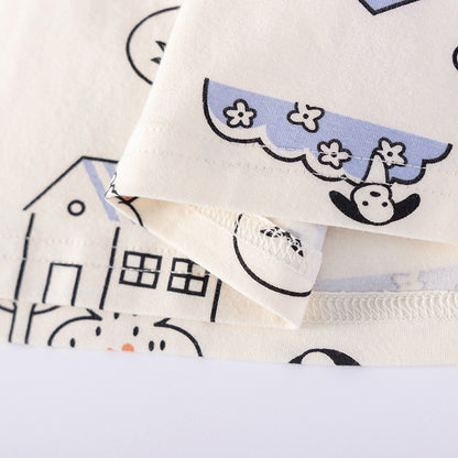 Summer Arrival Cartoon Pattern Crew Neck Short Sleeves Dress for Stylish Girls, MyKids-USA®, Baby & Children's Dresses, MyKids-USA -  -  -  -  -  -  - .