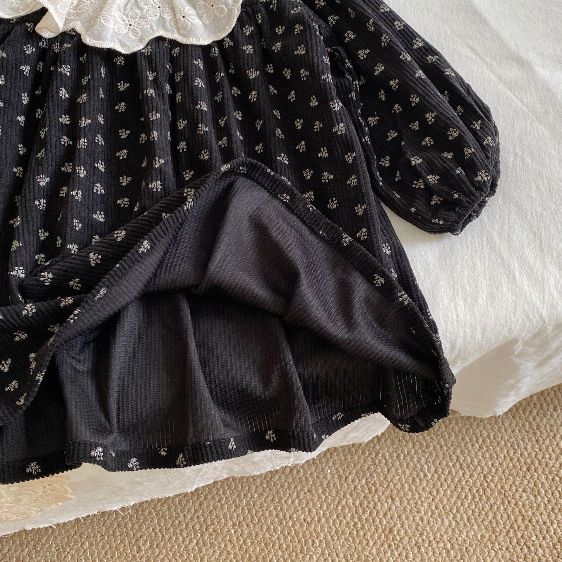 Autumn and Spring Arrival Baby Kids Girls Long Sleeves Flowers Pattern Vintage Dress, MyKids-USA®, Baby & Toddler Dresses, MyKids-USA -  -  -  -  -  -  - .