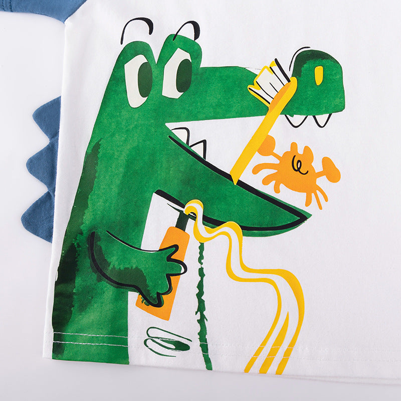 Summer Hot Selling Baby Kids Boys Short Sleeves Cartoon Animals Pattern T-shirt and Shorts Clothing Set, MyKids-USA®, Baby & Toddler Outfits, MyKids-USA -  -  -  -  -  -  - .