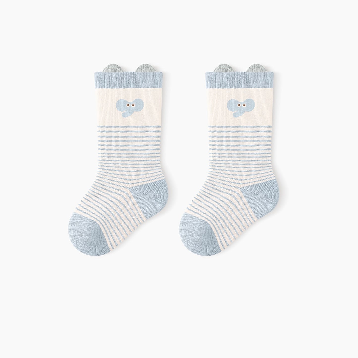 Autumn and Spring Baby Unisex Breathable Striped and Cartoon Pattern Socks, MyKids-USA®, Baby & Toddler Socks & Tights, MyKids-USA - Size/Age - XS (0-6M) - Color - Blue -  -  - TR2601072056-A.
