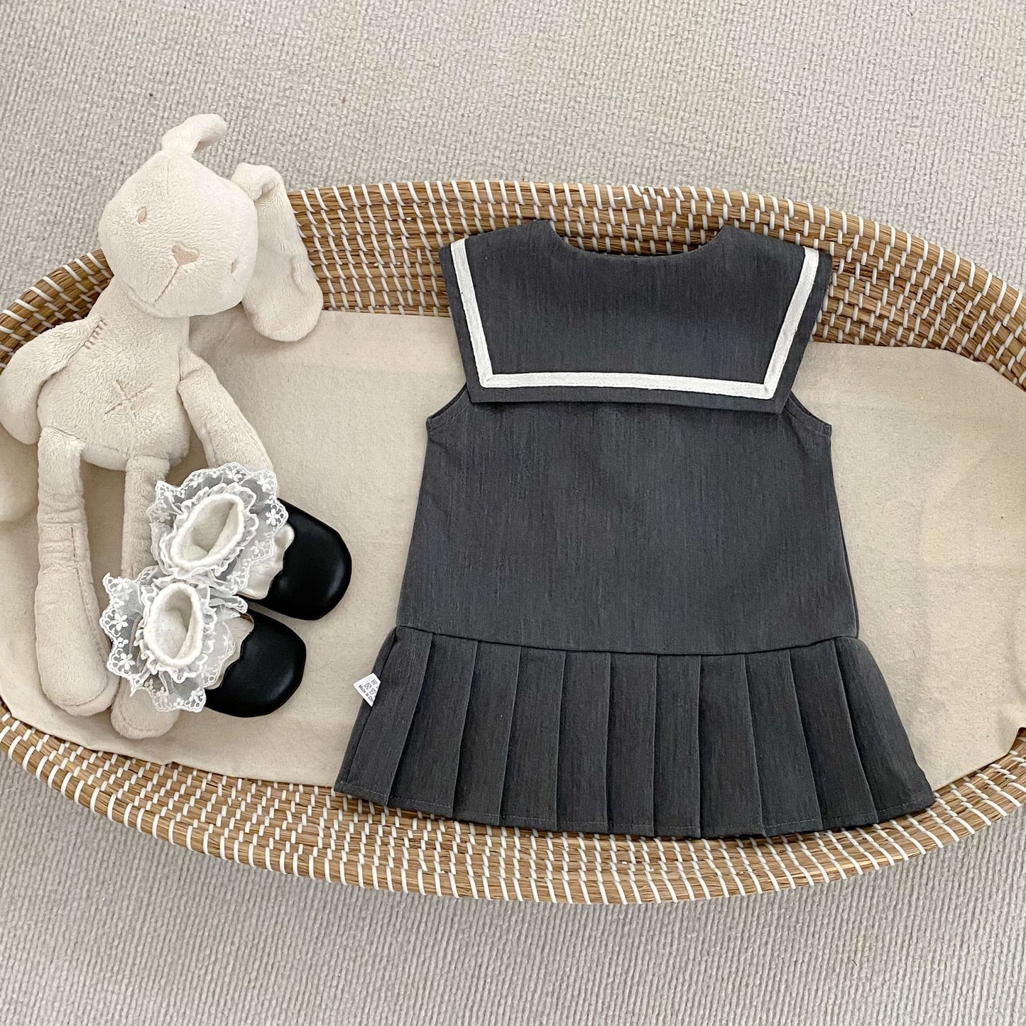 Autumn and Spring Baby Kids Girls Long Sleeves Solid Color Top and Sleeveless Preppy Dress Clothing Set, MyKids-USA®, Baby & Toddler Outfits, MyKids-USA -  -  -  -  -  -  - .