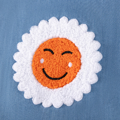 Summer Arrival Cartoon Pattern Fly Sleeves Single Breasted Denim Dress for Stylish Girls, MyKids-USA®, Baby & Toddler Dresses, MyKids-USA -  -  -  -  -  -  - .